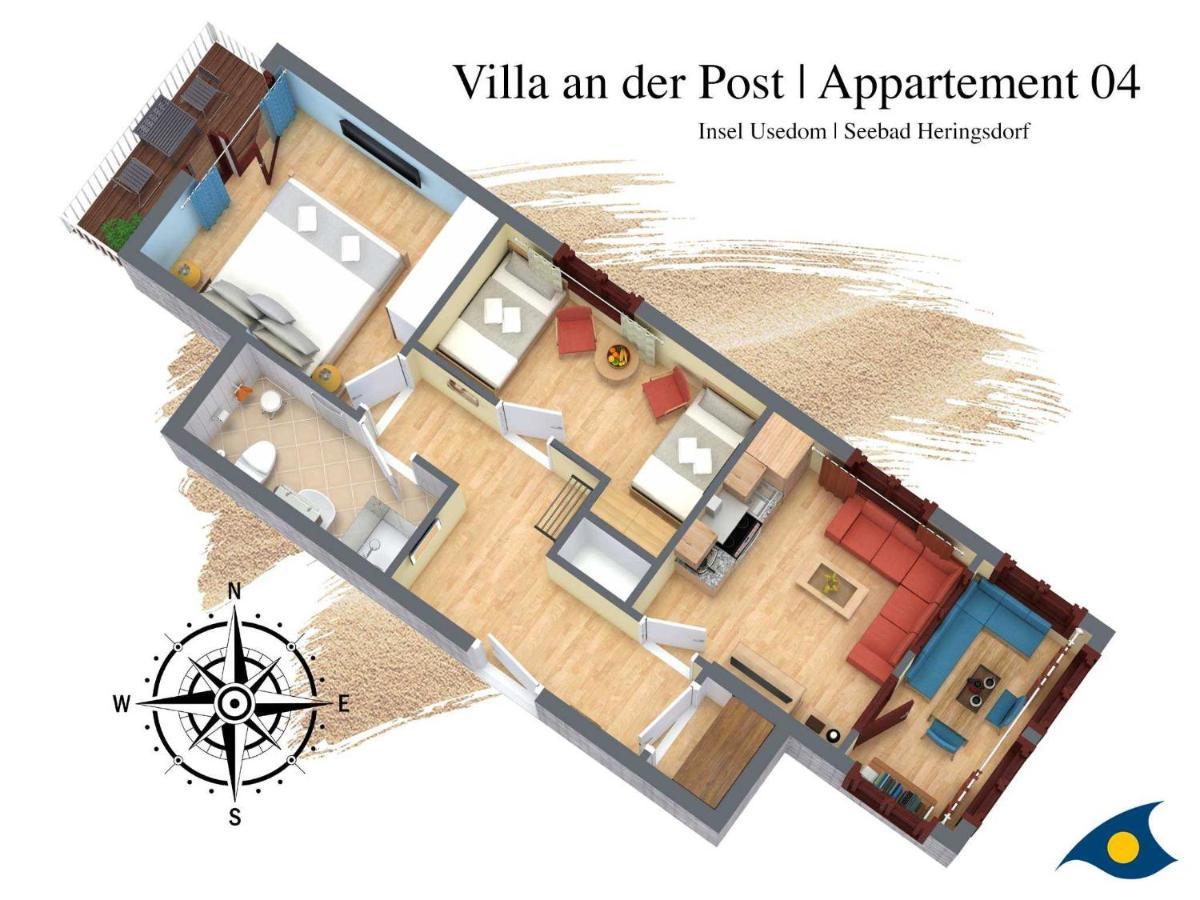 Villa An Der Post Whg 04 Heringsdorf  Esterno foto